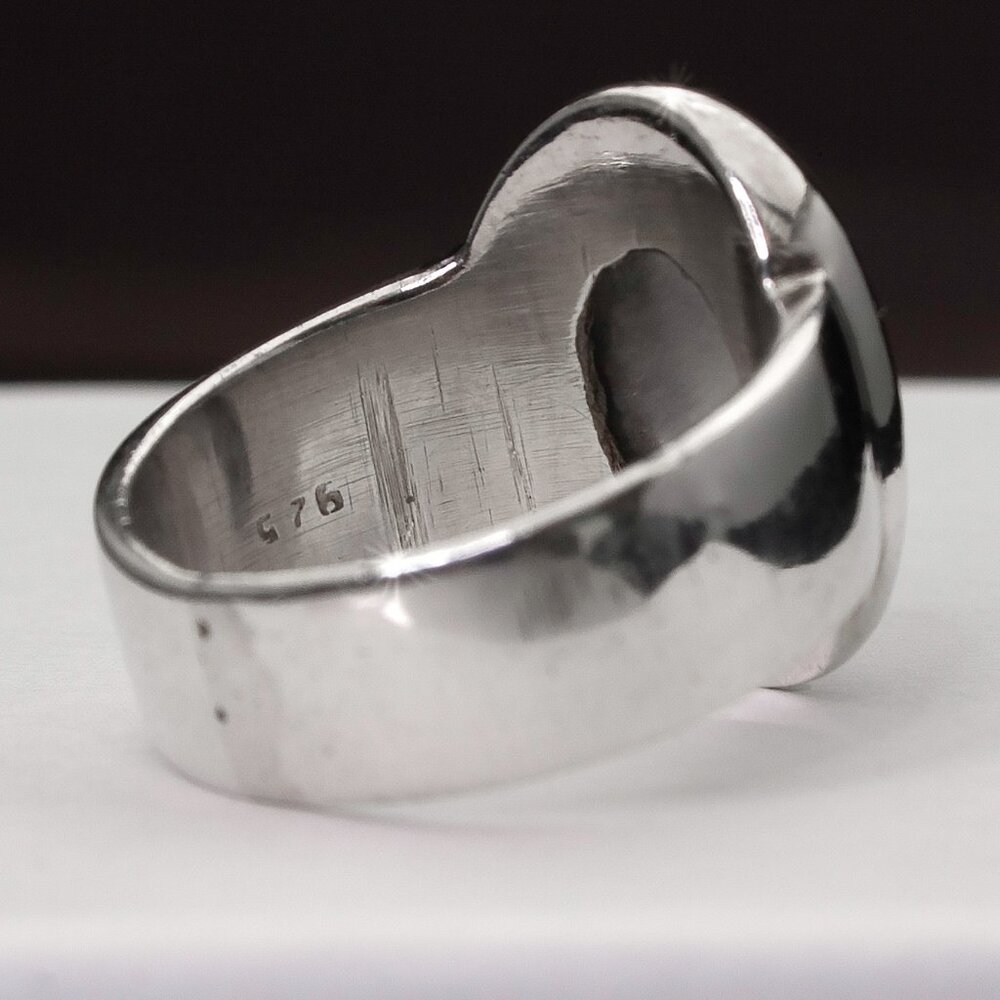 Vintage Natural Red Stone (Garnet?) Sterling Silver Ring, Size 6.25 Stamped 925 - Picture 11 of 11